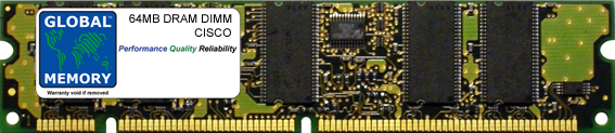 64MB DRAM DIMM MEMORY RAM FOR CISCO RSP7000 VIP2-50 / RSP7010 VIP2-50 (MEM-VIP250-64M-D)